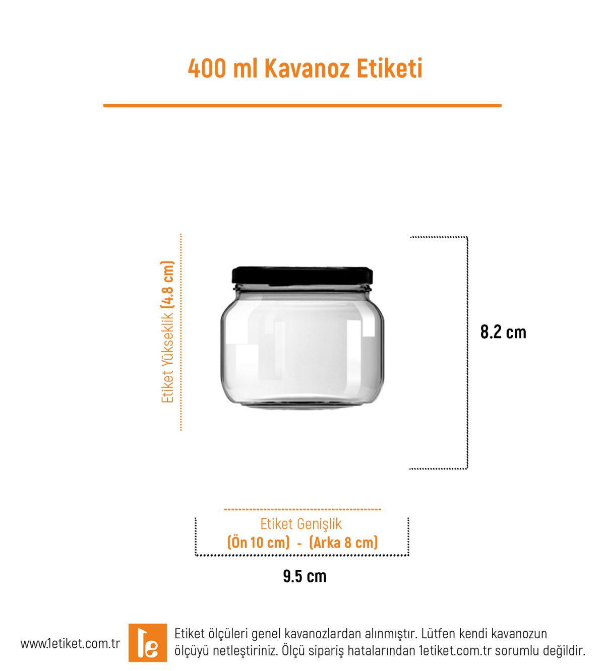 400ml Standart Kavanoz Etiketi