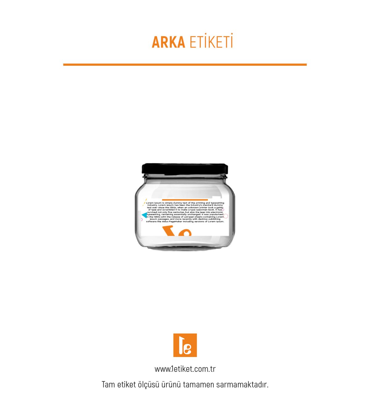 400ml Standart Kavanoz Etiketi