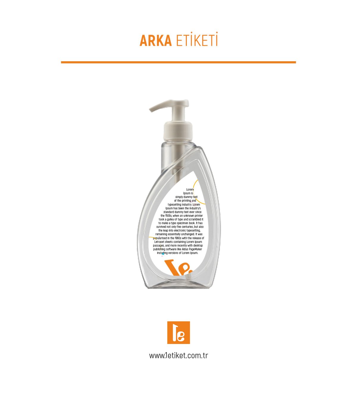 400ml Temizlik Şişesi Etiketi