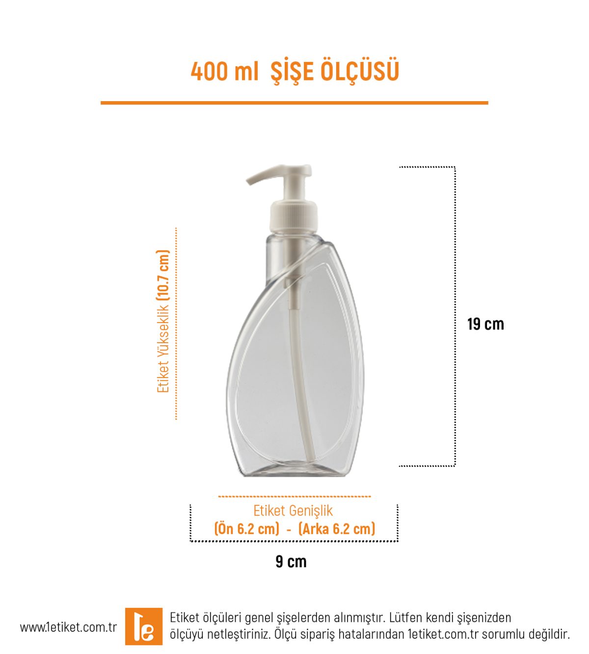 400ml Temizlik Şişesi Etiketi