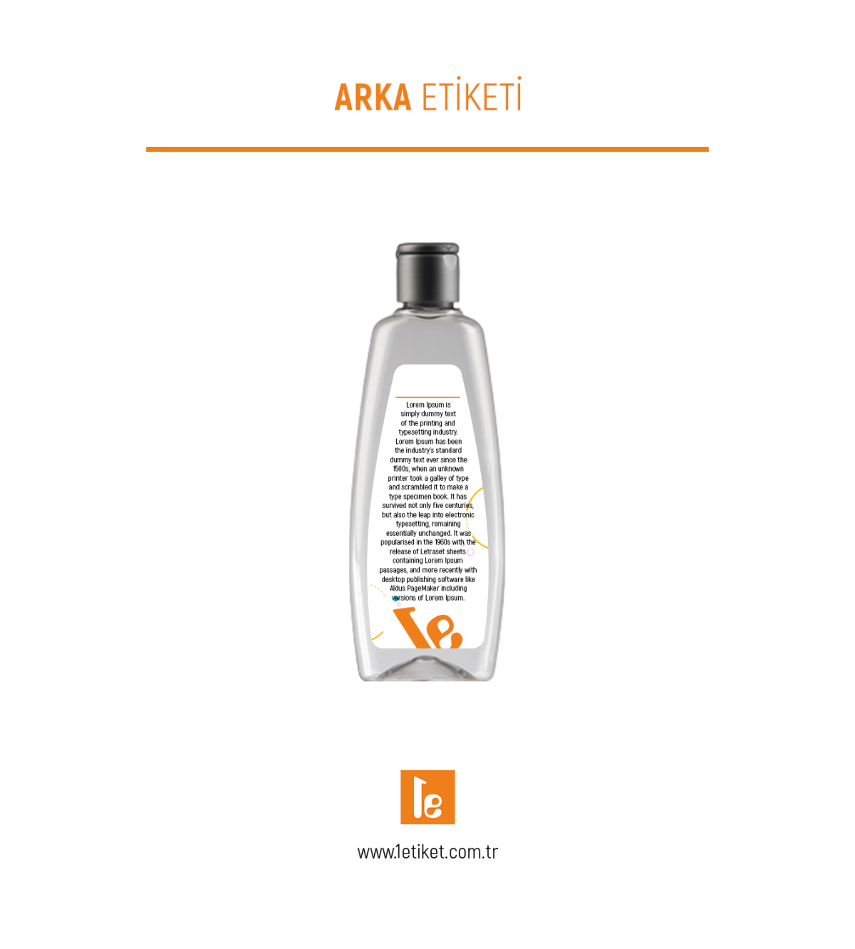 400ml Temizlik Şişesi Etiketi