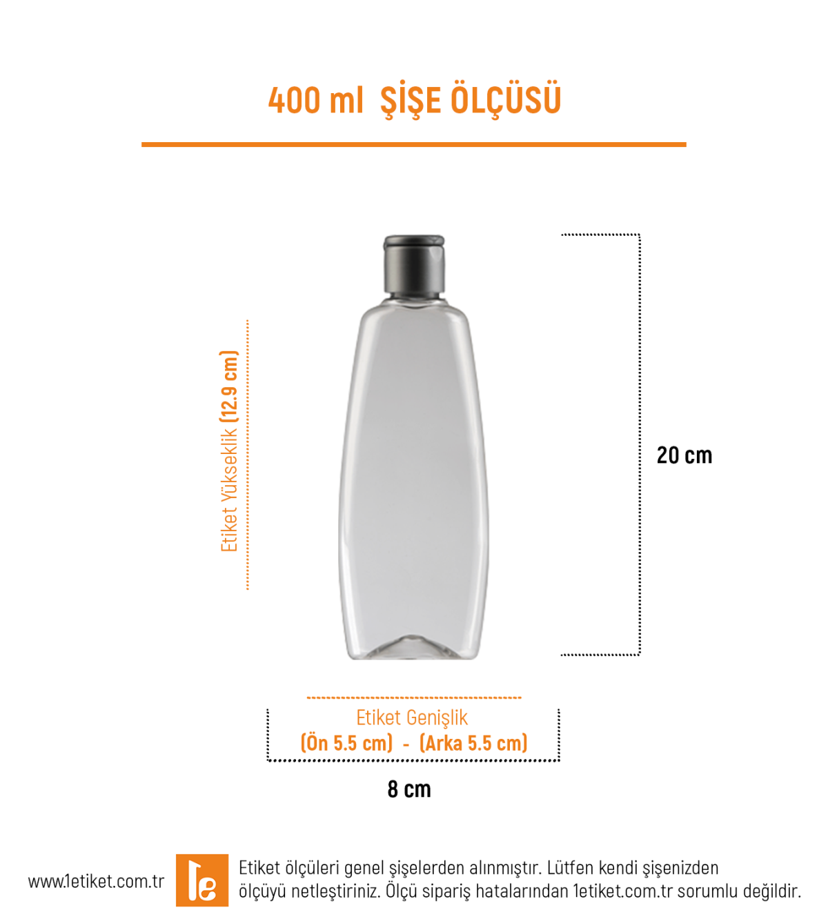 400ml Temizlik Şişesi Etiketi