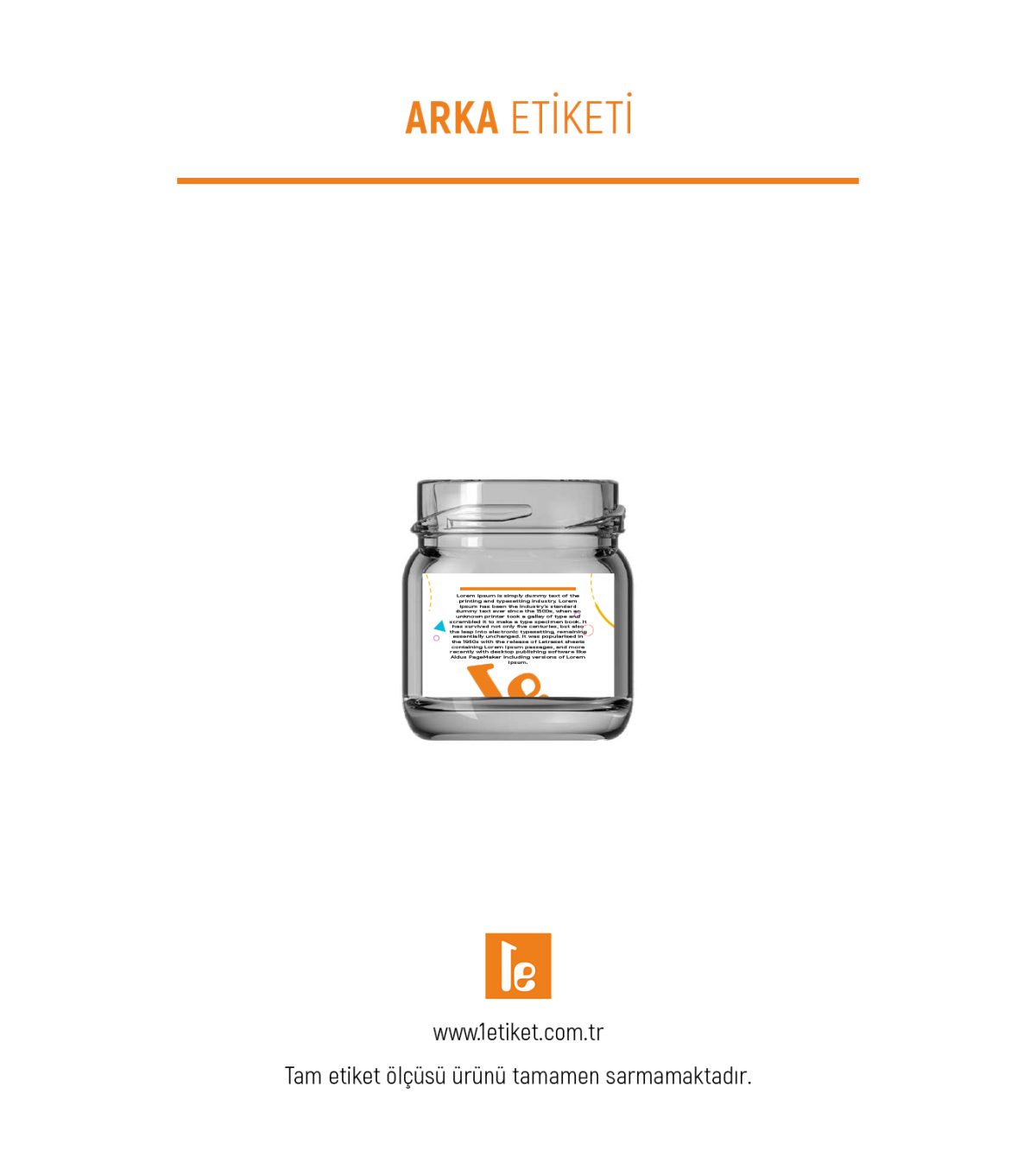 40ml Standart Kavanoz Etiketi