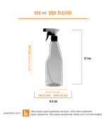500ml Temizlik Şişesi Etiketi