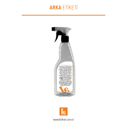 500ml Temizlik Şişesi Etiketi