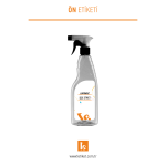 500ml Temizlik Şişesi Etiketi