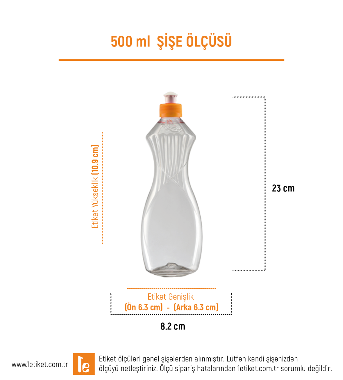 500ml Temizlik Şişesi Etiketi