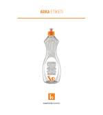 500ml Temizlik Şişesi Etiketi