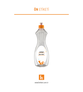 500ml Temizlik Şişesi Etiketi