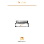 50ml Standart Kavanoz Etiketi