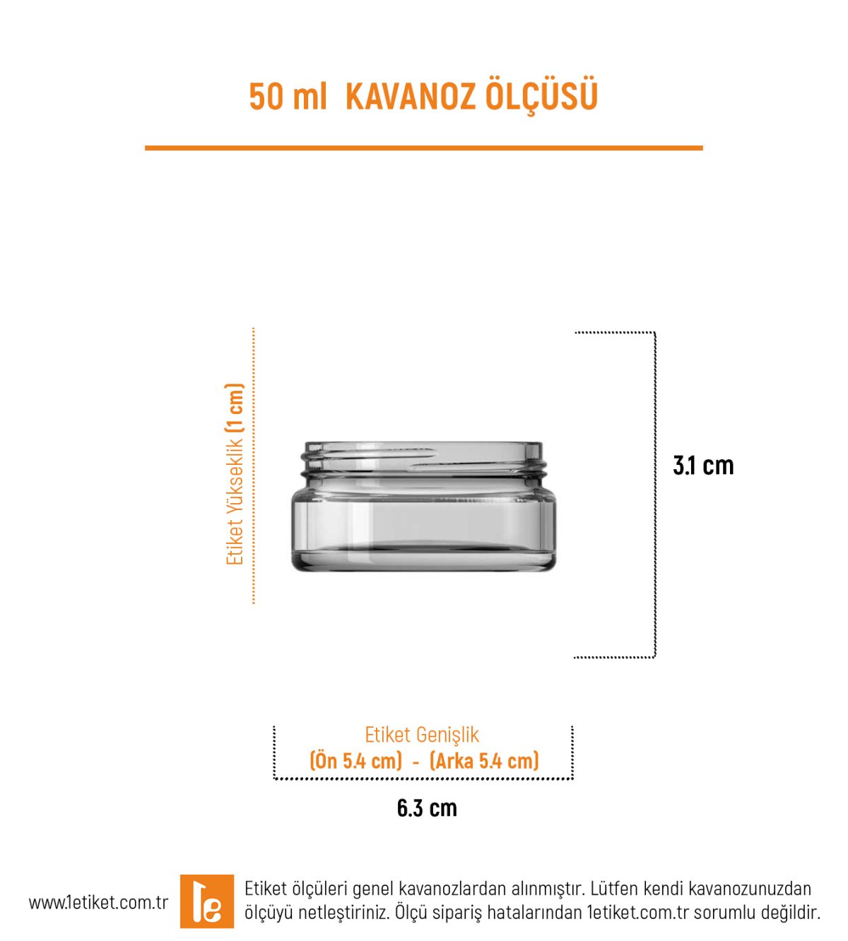 50ml Standart Kavanoz Etiketi