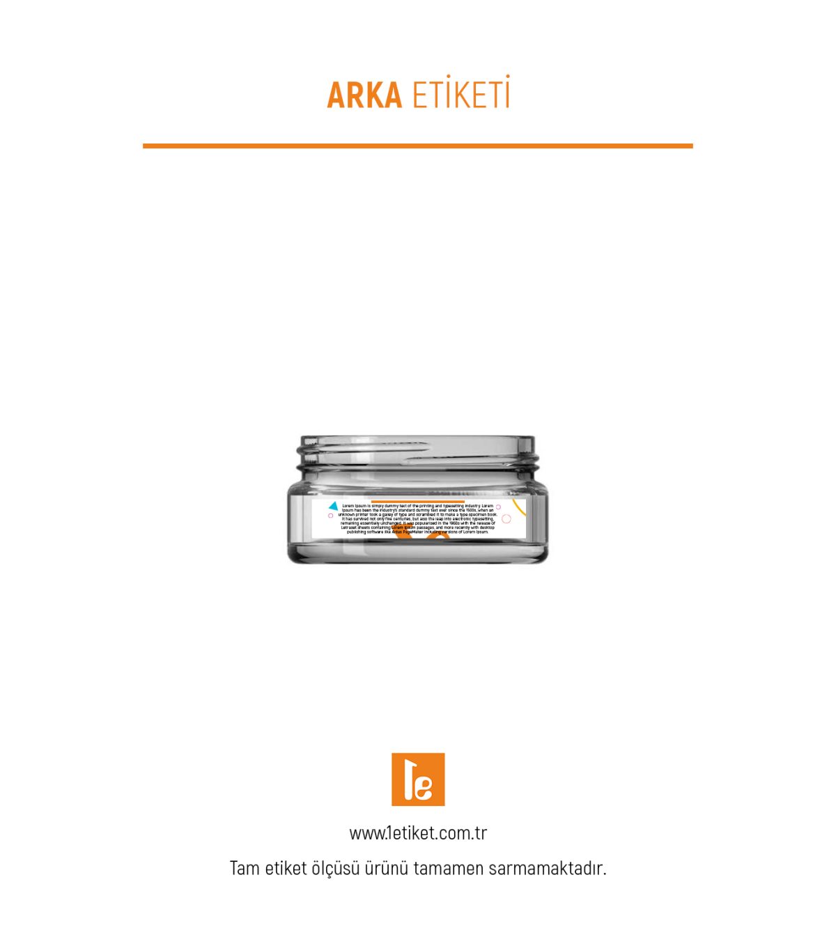 50ml Standart Kavanoz Etiketi