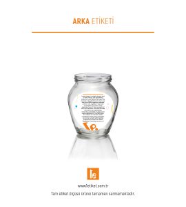 580ml Standart Kavanoz Etiketi