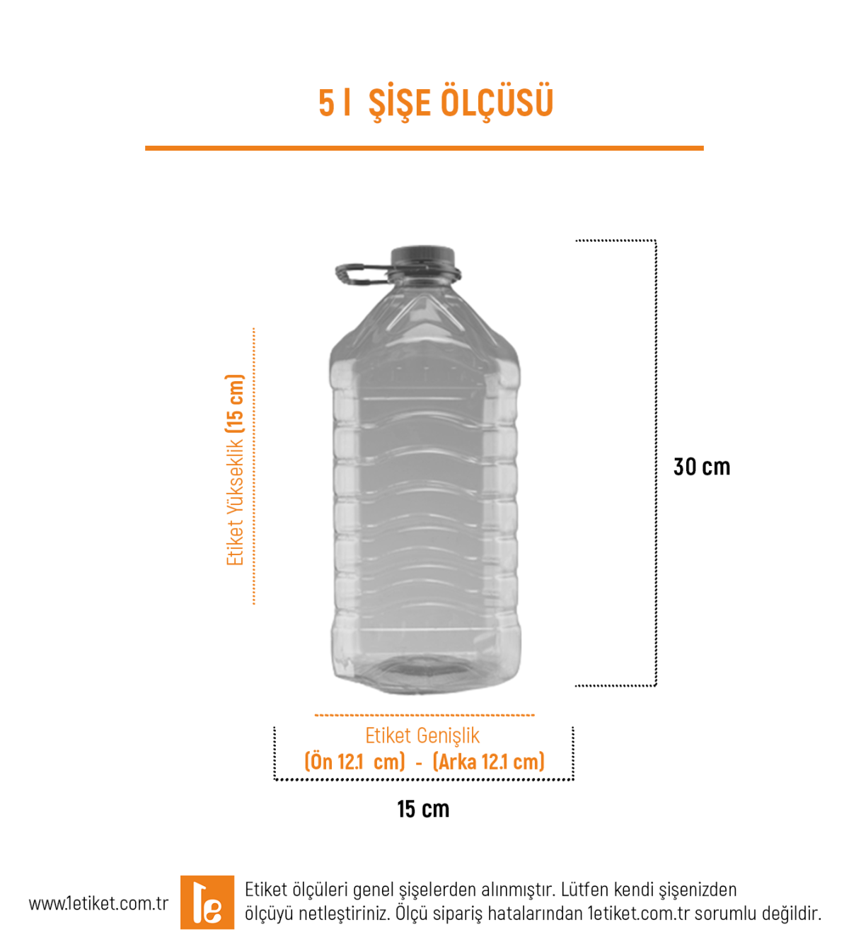 5LT Temizlik Şişesi Etiketi