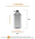 5LT Temizlik Şişesi Etiketi
