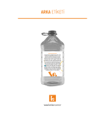 5LT Temizlik Şişesi Etiketi