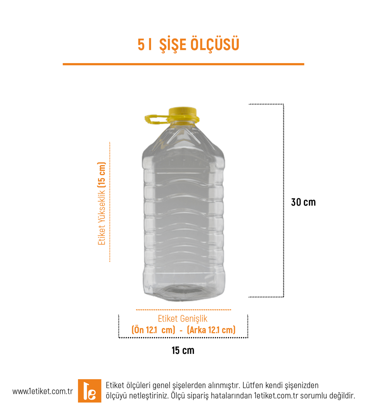 5LT Yağ Şişe Etiketi