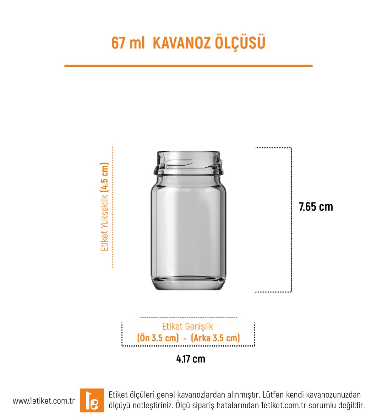 67ml Standart Kavanoz Etiketi