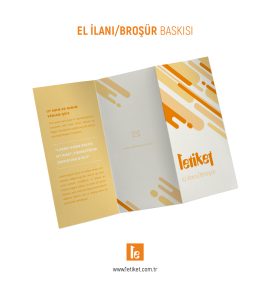 El İlanı / Broşür 19x20 Kırımsız