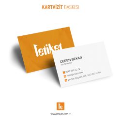 Kartvizit 5×8cm 300 Gr Oval Kesimli