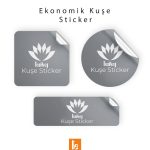 20.8x32.8 cm Ekonomik Düz Kesim Sticker/Etiket