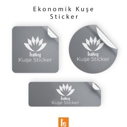 ekonomik kuse sticker parlak selefonlu