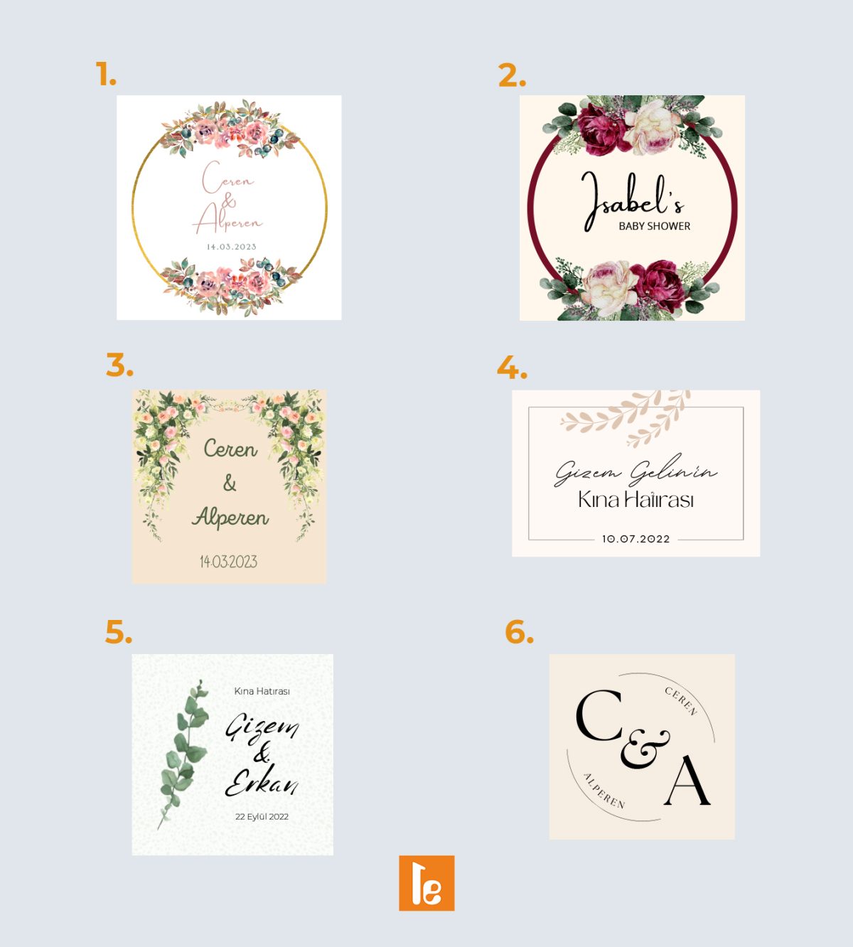 Hediyelik Karton Etiket - Görsel 2