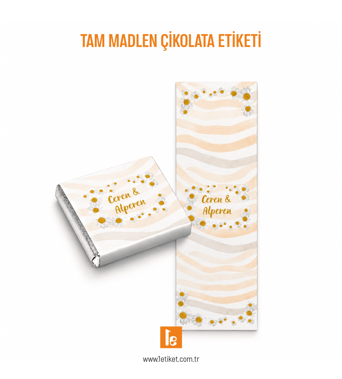 Madlen Çikolata Etiketi 3.5 x 10 cm