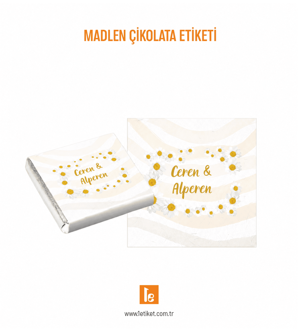 Madlen Çikolata Etiketi 3.5 x 3.5 cm