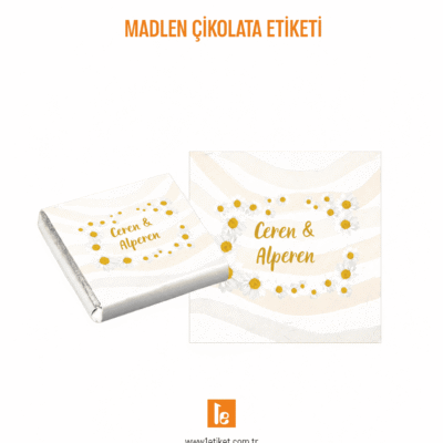 Madlen Çikolata Etiketi 3.5 x 3.5 cm