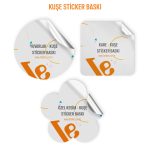kuşe sticker