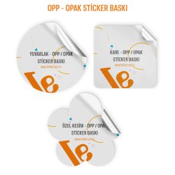 Opak Sticker Baskı