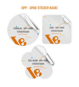 Opak Sticker Baskı