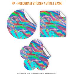 Hologram Etiket / Sticker Baskı 4 Hologram Etiket / Sticker Baskı