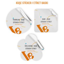 Kuşe Sticker / Etiket