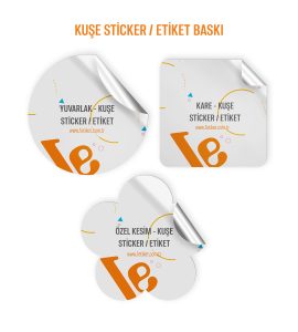 Kuşe Sticker / Etiket