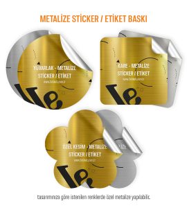 Metalize Sticker / Etiket