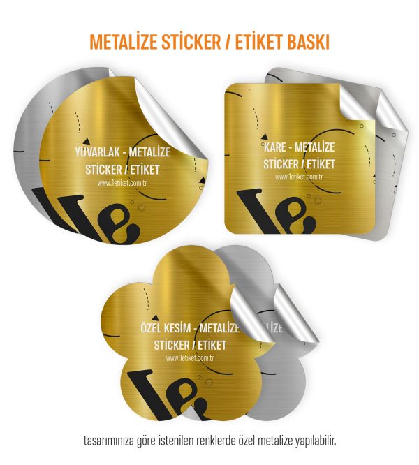 Metalize Sticker / Etiket