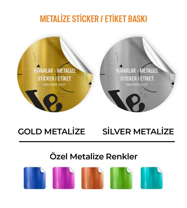 metalize sticker renkler