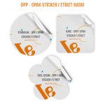 Opak Sticker / Etiket Baskı