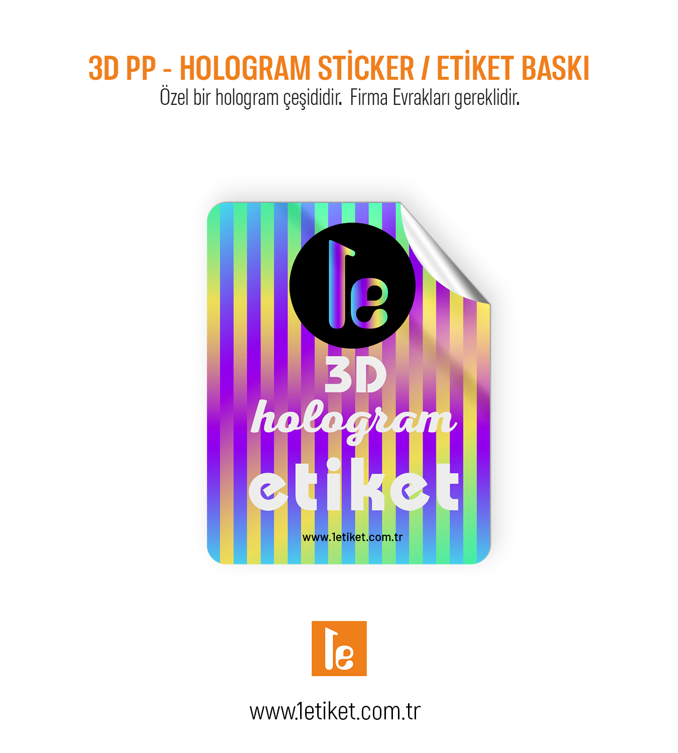 3D Hologram Sticker / Etiket Baskı