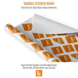 Tabaka Sticker Baskı 2 Tabaka Sticker Baskı