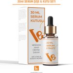 30 ml Serum Kutusu + Sticker / Etiket Baskı Seti