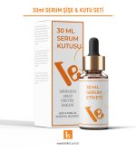 30 ml Serum Kutusu + Sticker / Etiket Baskı Seti