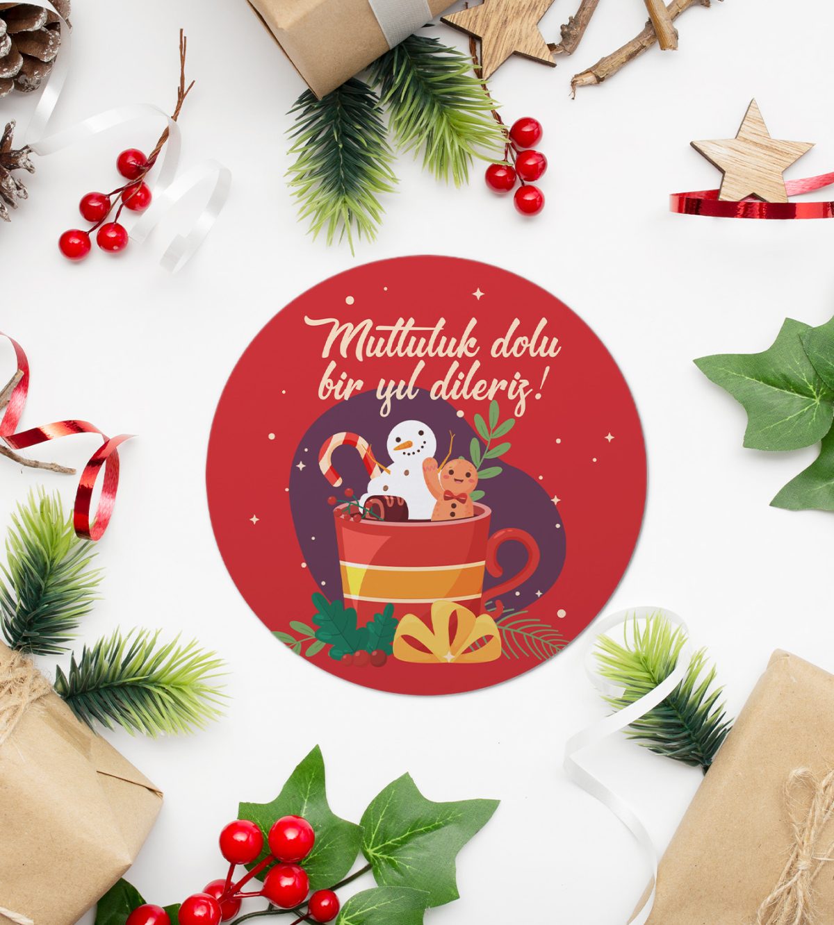 Yılbaşı Sticker / Etiket - Görsel 8