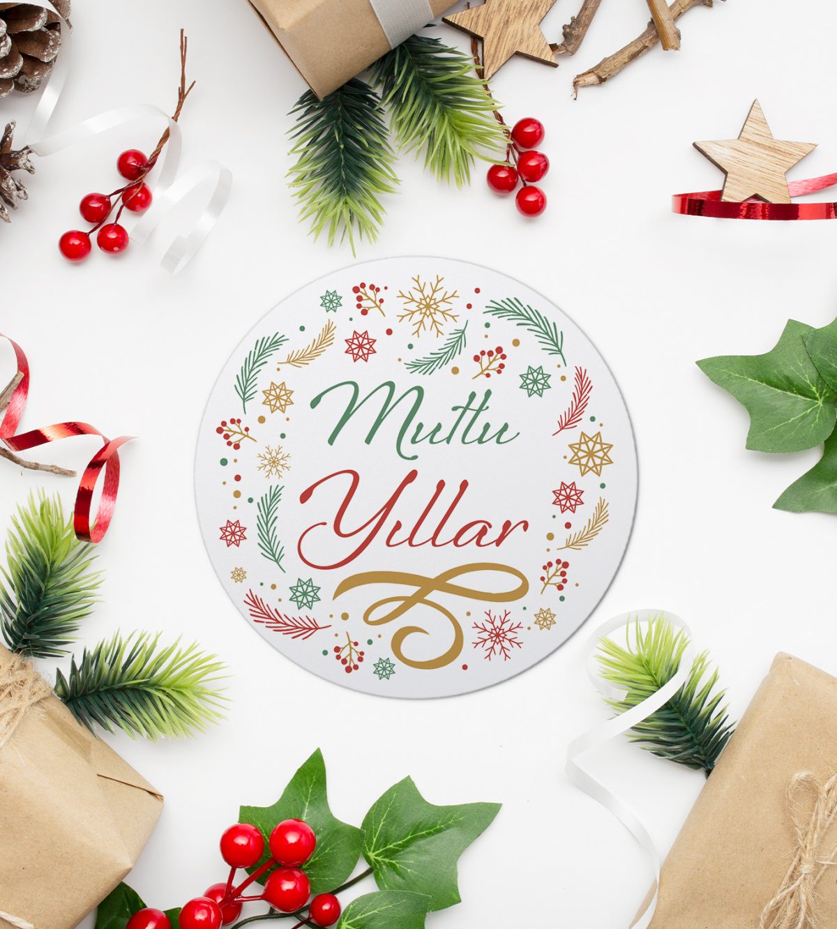 Yılbaşı Sticker / Etiket - Görsel 3