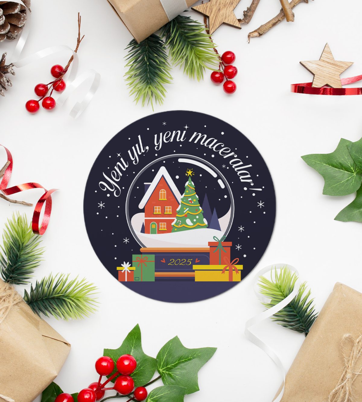 Yılbaşı Sticker / Etiket - Görsel 6