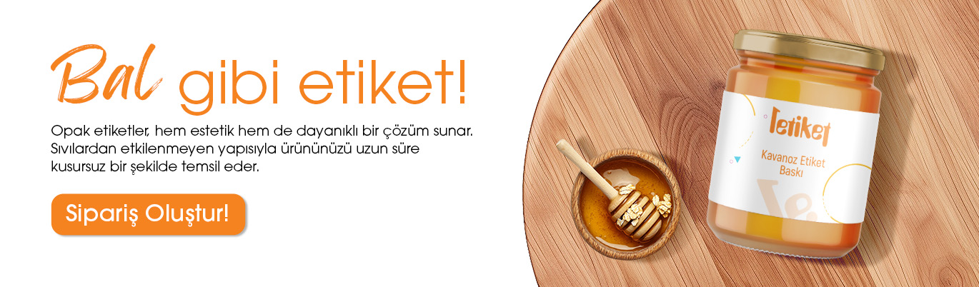 Bal kavanozu için Etiket