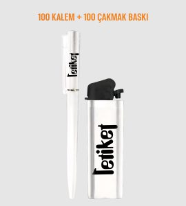 beyaz 100 kalem 100 çakmak