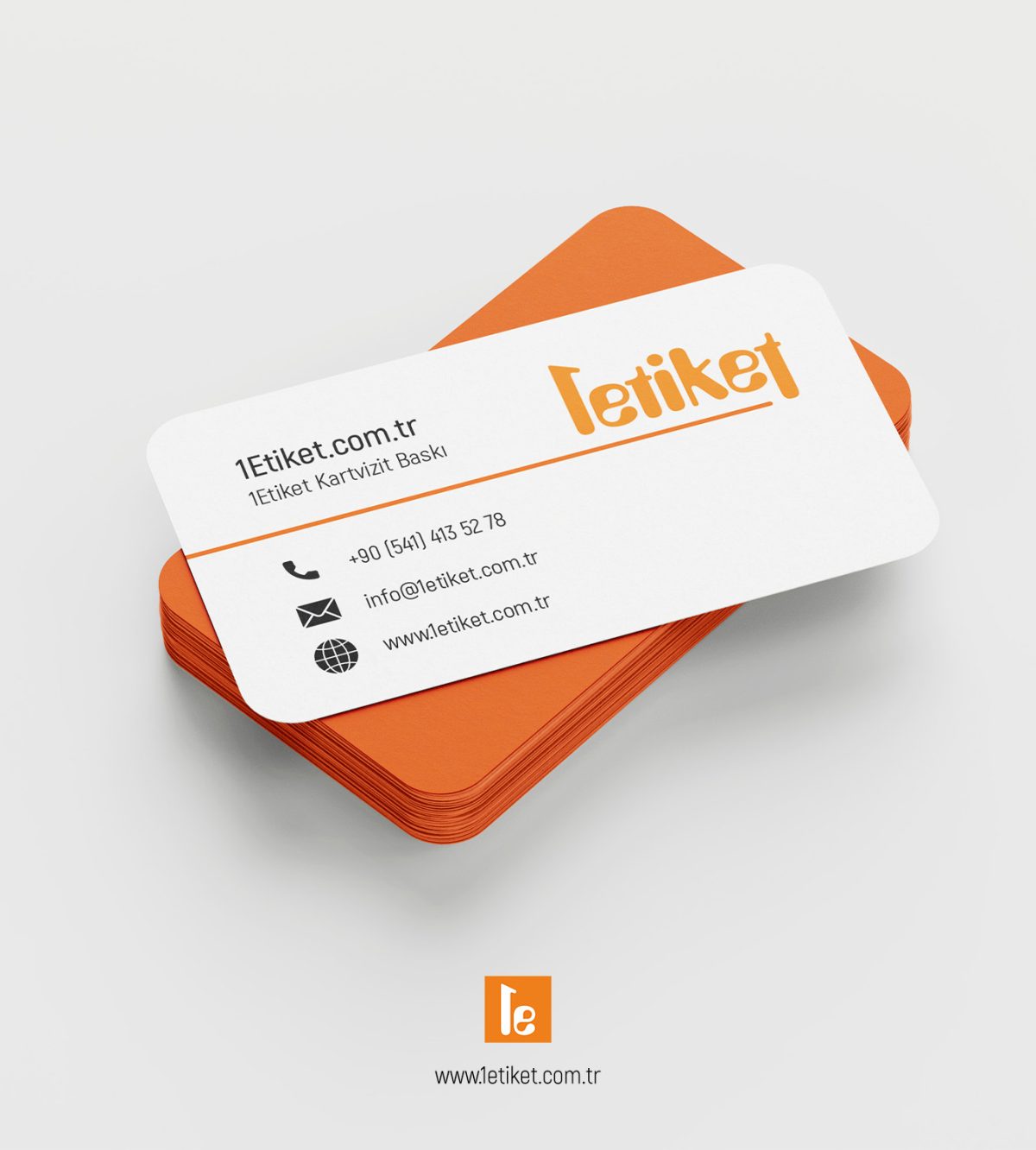 Oval Kesim Kartvizit - Görsel 2